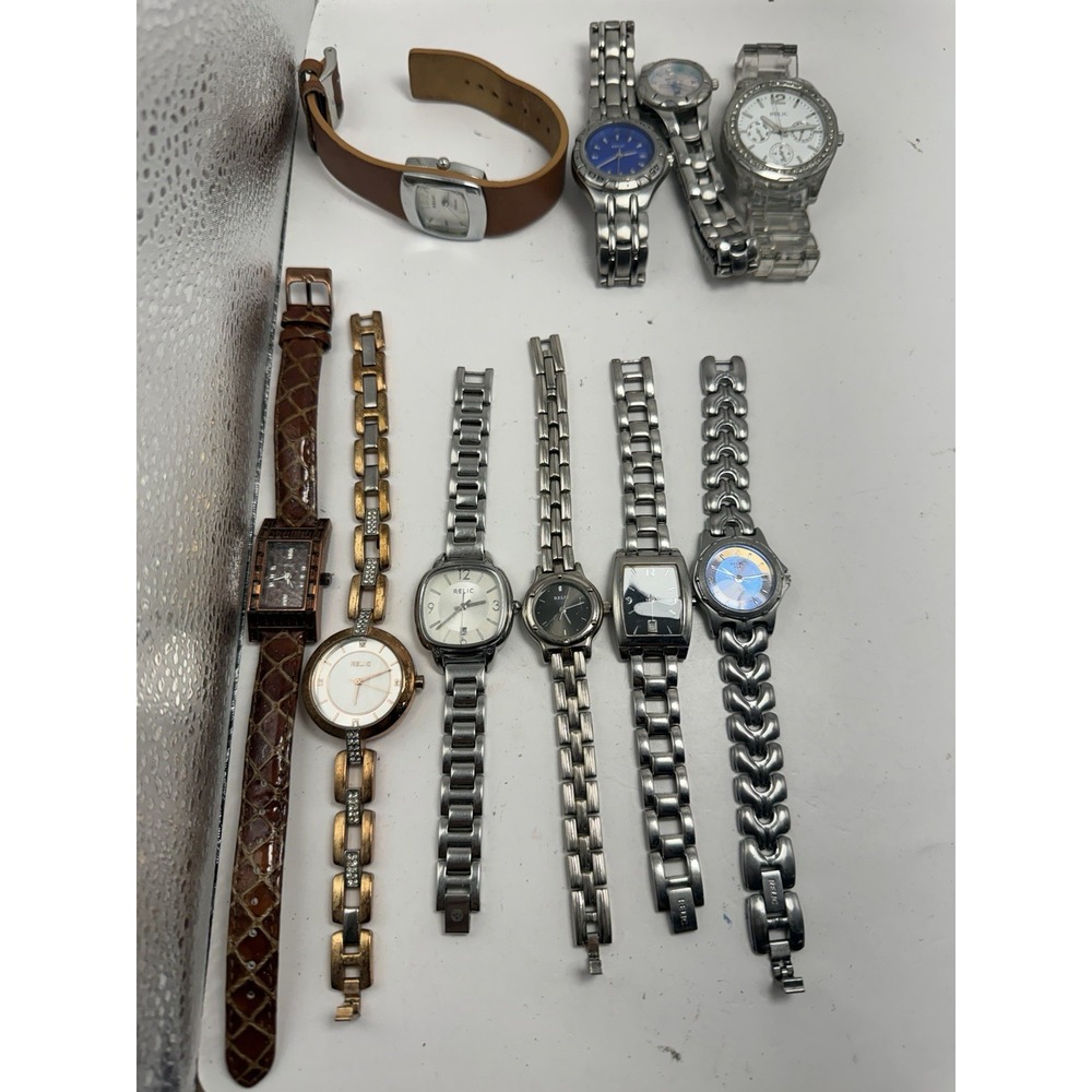 Relic Women Watch Lot Of 10 Need Batteries Not Working